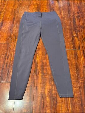 High-Waist Active Leggings in Dark Gray